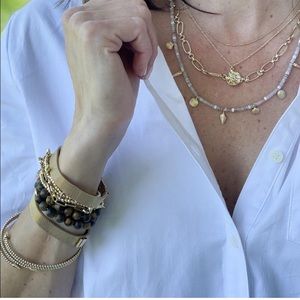 Stella & Dot Beach Triple Strand Necklace